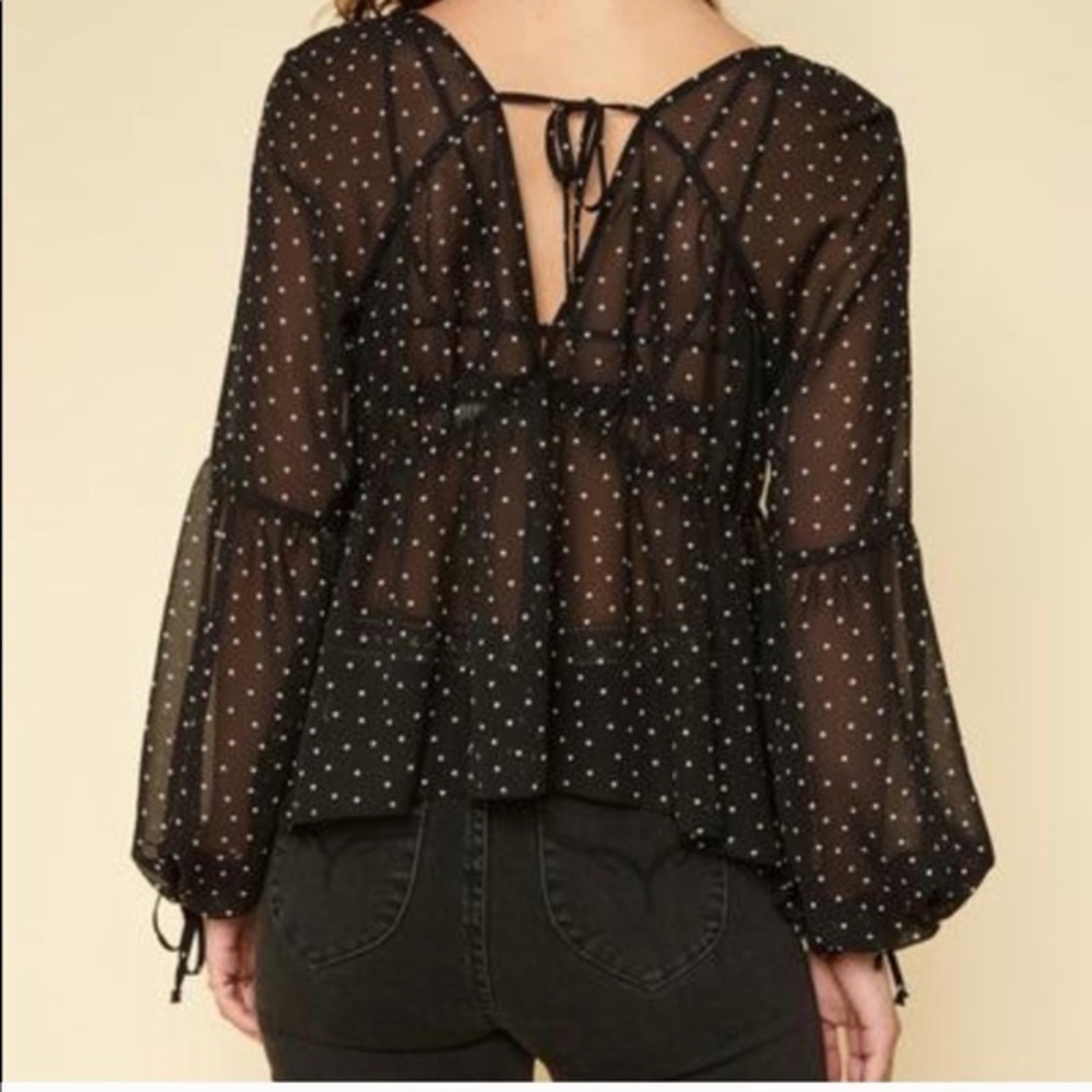NWT FL&L Truffles Blouse Size L - Picture 3 of 8